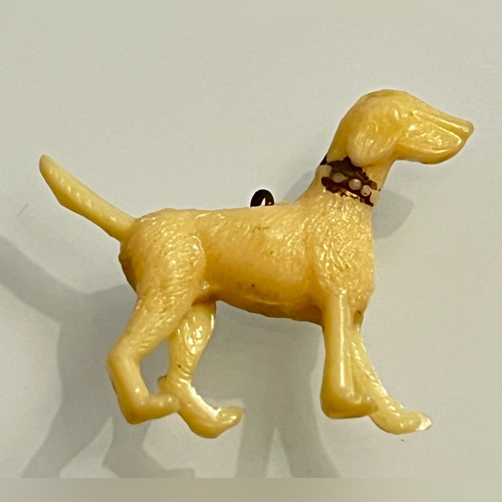 CRACKER JACK BOX Prize Toy - DOG Charm Pendant VINTAGE Japan